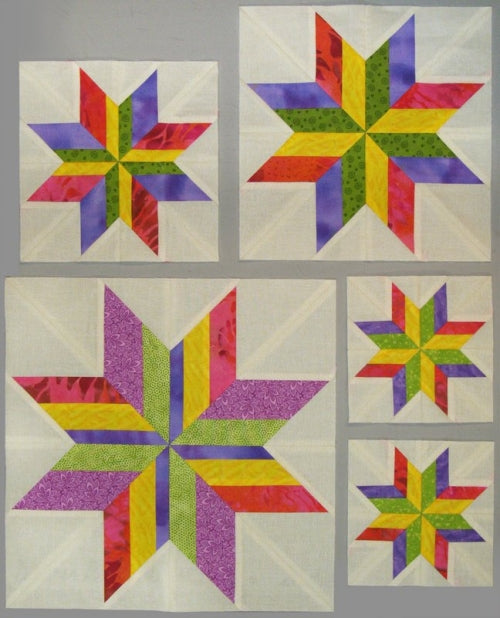 Technique Sheet: Striped Pieced Lemoyne Stars