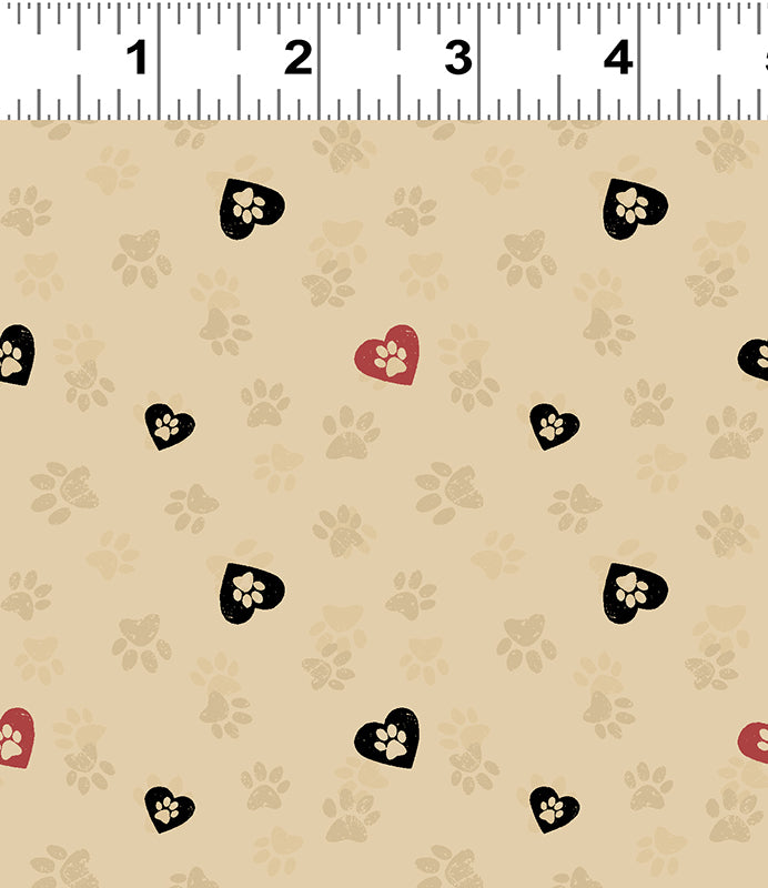 Wiggle Butts - Love Paws - Khaki