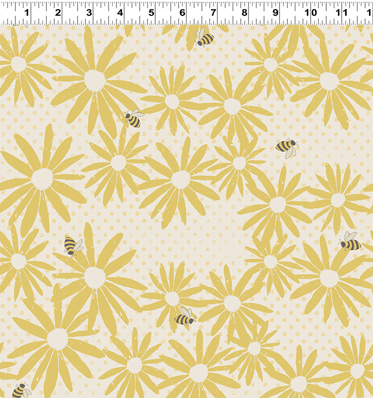 Lemonade - Floral Buzz - Dk Yellow