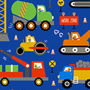 Play Zone - Work Vehicles - Dk Royal Blue