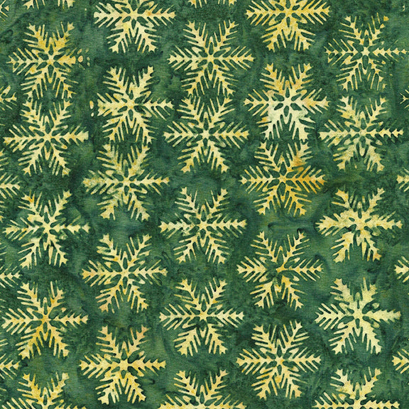 Holiday At Home -  Green Snowflake