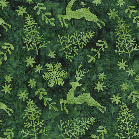 Holiday At Home -  Green / Green Reindeer