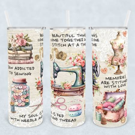 One Stitch at a Time Tumbler