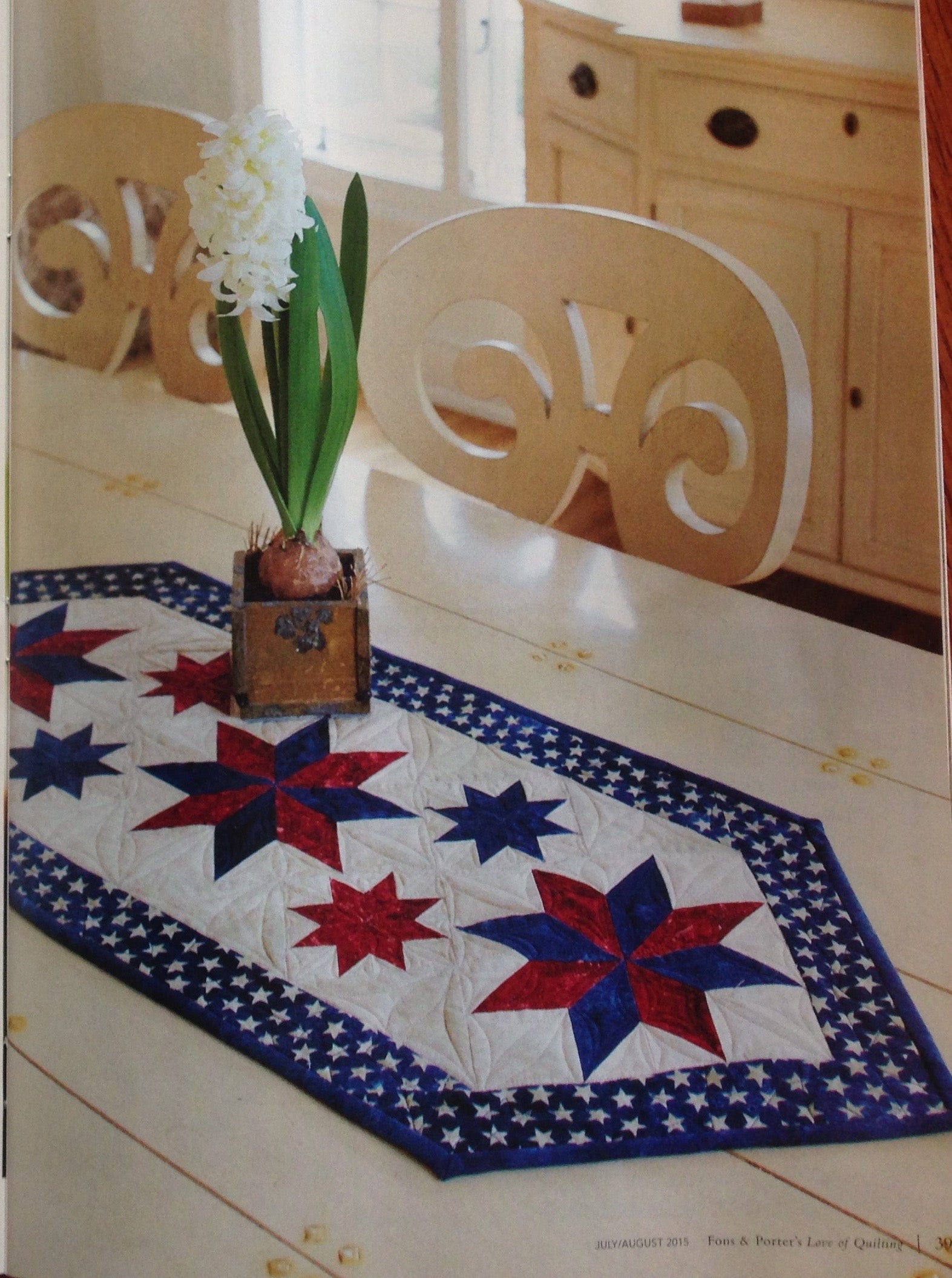 Kit - Patriotic Lemoyne Star Table Runner