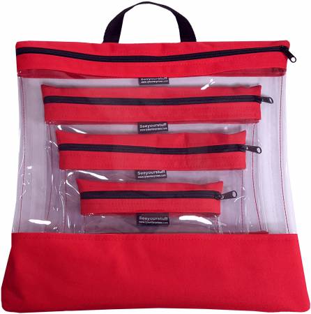 See Your Stuff Bag -  Set - Red