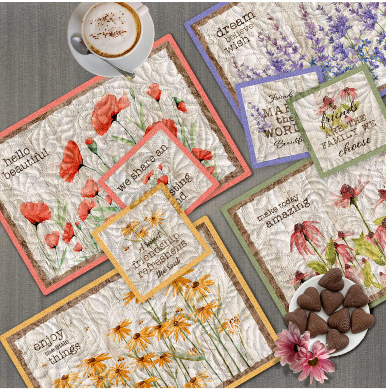 Kit - Enjoy The Little Things - Placemats & Coasters
