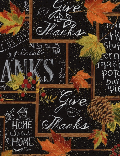 Give Thanks Harvest - Chalkboard