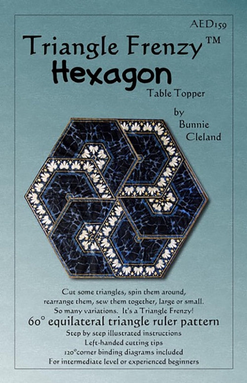 Triangle Frenzy Hexagon Table Topper