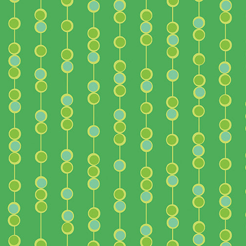 Green String Patterns Free Motion - On a String - Green