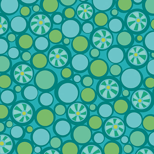 Free Motion - Pebbles - Teal