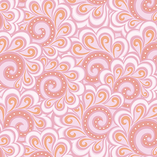 Free Motion - Swirl Feather - Pink