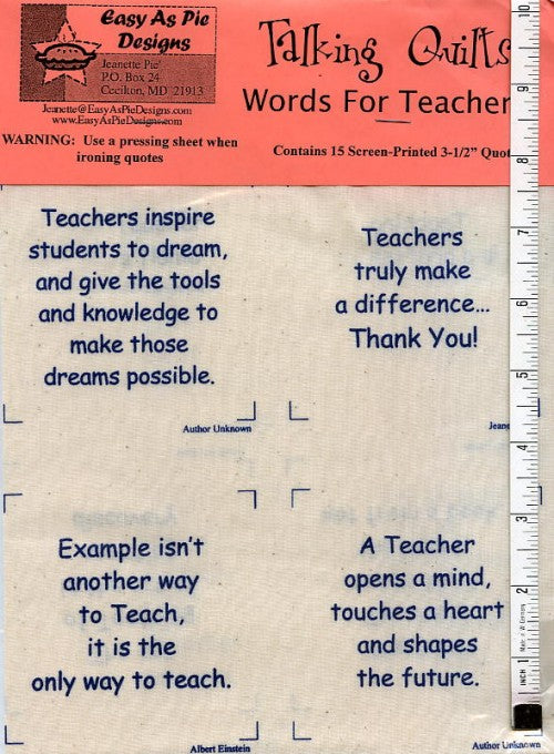 Quotes:  Teacher