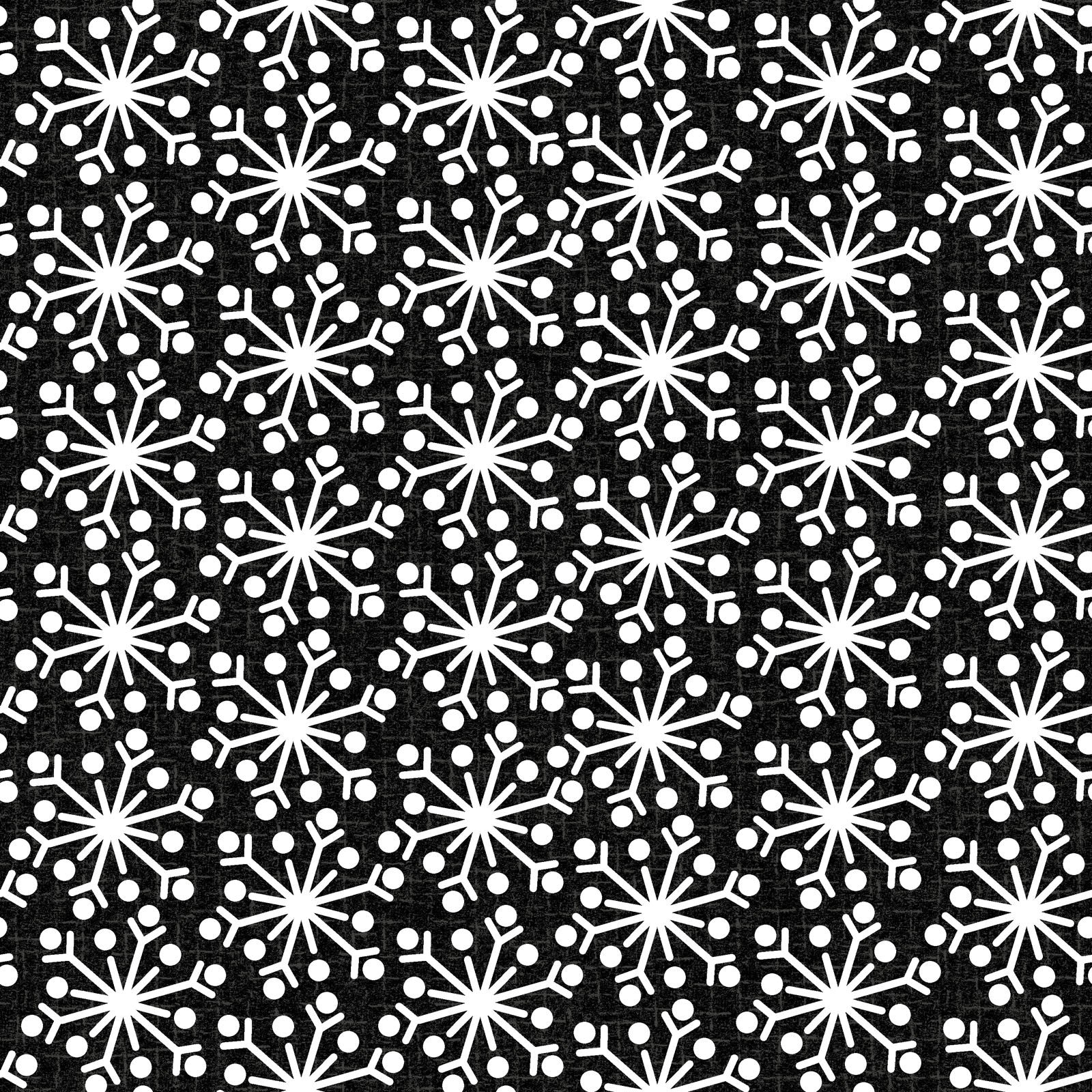 Snowdays -Snowflakes - Black