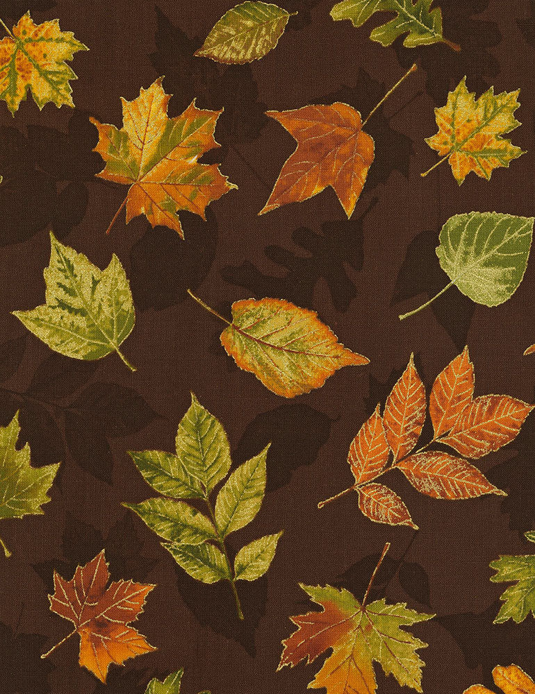 Autumn Palette - Fall Leaves - Brown
