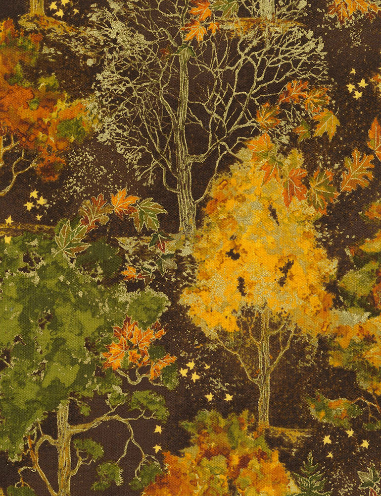 Autumn Palette - Fall Trees - Brown