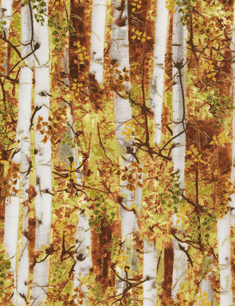 Autumn Palette - Birch Trees - Rust