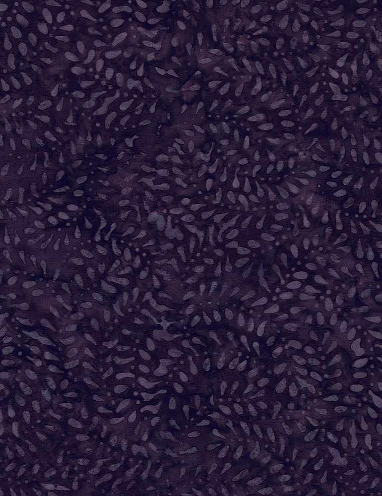 Tonga Fantasy - Paisley Leaves - Purple