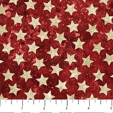 Land of the Free - FLANNEL Stars - Red - White