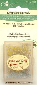 Patchwork Glasshead Pins  30 - 1 1/2in